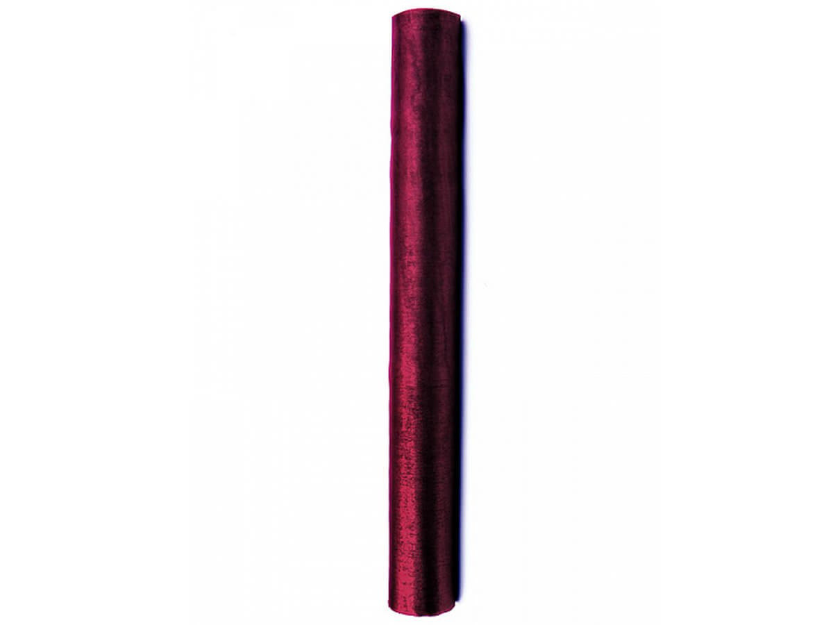 Organza gładka bordo 0,36x9m ORP-082 PartyDeco